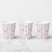 Vierde dag van de Onafhankelijkheidsdag BBQ Papieren Bekers