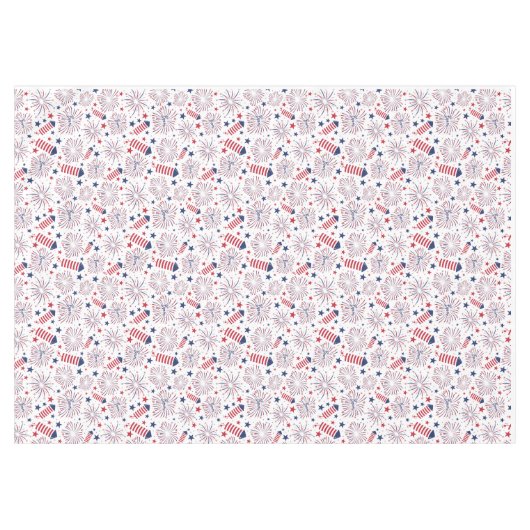 Vierde dag van de Onafhankelijkheidsdag BBQ Tafelkleed (Voorkant (Horizontaal))