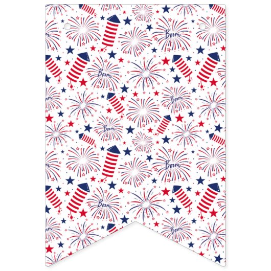 Vierde dag van de Onafhankelijkheidsdag BBQ Vlaggetjes (Eerste vlag)