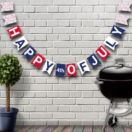 Vierde dag van de Onafhankelijkheidsdag BBQ Vlaggetjes