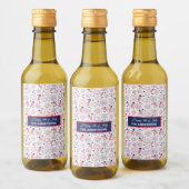 Vierde dag van de Onafhankelijkheidsdag BBQ Wijn Etiket (Flessen)