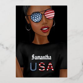 Vierde dag van de Onafhankelijkheidsdag van de Ver Folie Uitnodiging