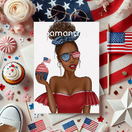 Vierde dag van de Onafhankelijkheidsdag van de Ver Folie Uitnodiging