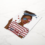 Vierde dag van de Onafhankelijkheidsdag van de Ver Folie Uitnodiging (Gedraaid)