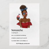 Vierde dag van de Onafhankelijkheidsdag van de Ver Folie Uitnodiging (Achterkant)