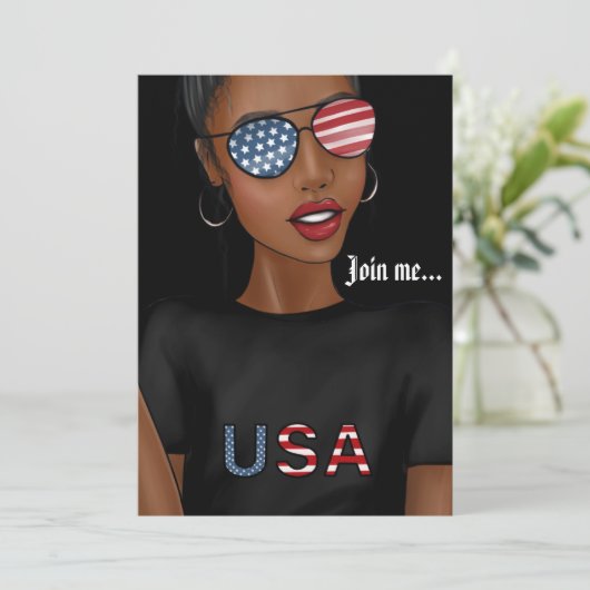 Vierde dag van de Onafhankelijkheidsdag van de Ver Kaart (Staand voorkant)