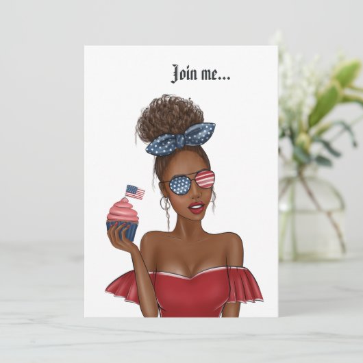 Vierde dag van de Onafhankelijkheidsdag van de Ver Kaart (Staand voorkant)