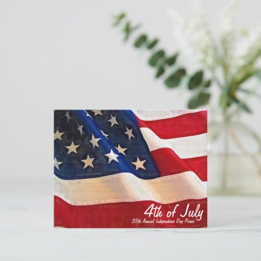 Vierde dag van de Onafhankelijkheidsdag van het Be Kaart (Staand voorkant)