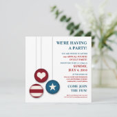 Vierde dag van de Onafhankelijkheidsdag van juli | Kaart (Staand voorkant)