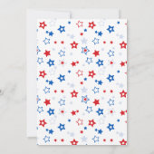 Vierde dag van de Onafhankelijkheidsdag van juli Kaart (Achterkant)