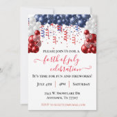 Vierde dag van de Onafhankelijkheidsdag van juli Kaart (Voorkant)