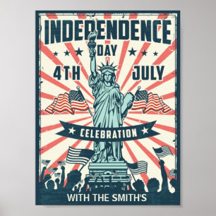 Vierde dag van de Onafhankelijkheidsdag van juli Poster