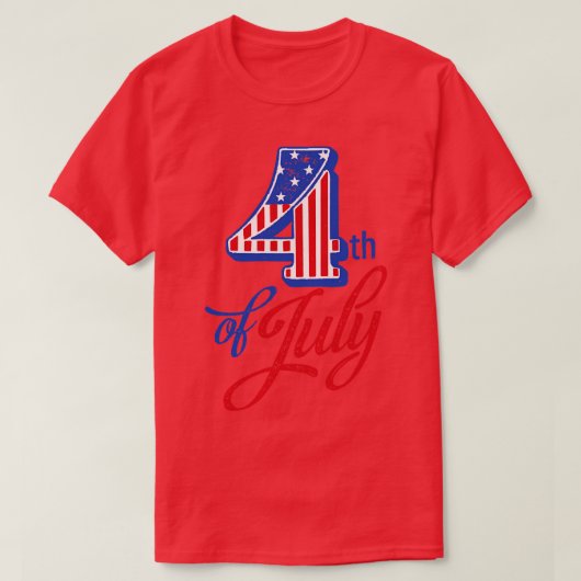 Vierde dag van de Onafhankelijkheidsdag van juli ( T-shirt (Design voorkant)