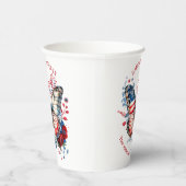 Vierde dag van de patriottische onafhankelijkheid  papieren bekers (Rechts)