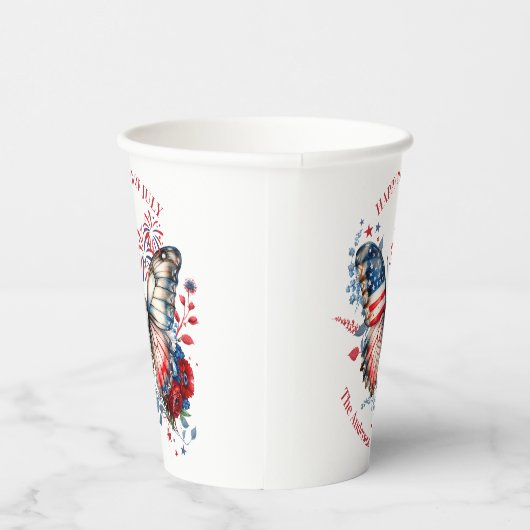 Vierde dag van de patriottische onafhankelijkheid  papieren bekers (Rechts)