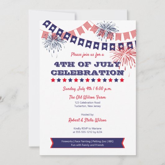 Vierde dag van de viering van het Vuurwerk van de  Kaart (Voorkant)