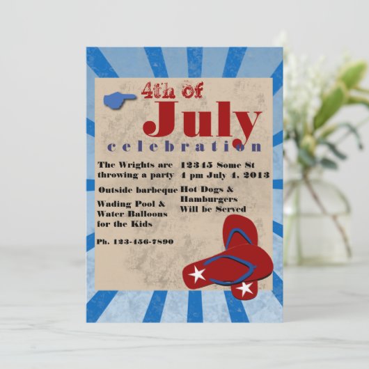 Vierde dag van juli Onafhankelijke Dag Barbeque (Staand voorkant)