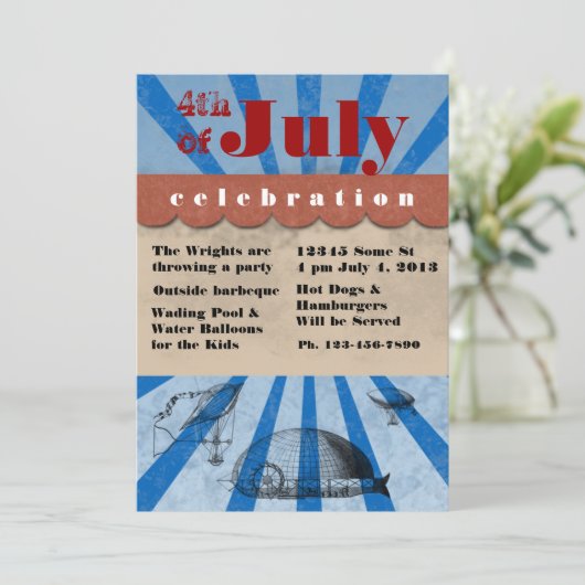 Vierde dag van juli Onafhankelijke Dag Barbeque (Staand voorkant)