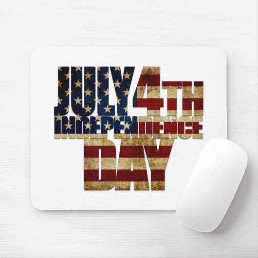 Vierde dag van onafhankelijkheid juli 2002 muismat (Met muis)