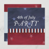 Vierde dag van onafhankelijkheid juli Aangepast Kaart (Voorkant / Achterkant)