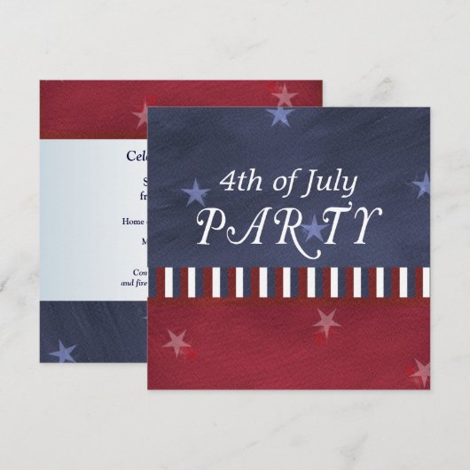 Vierde dag van onafhankelijkheid juli Aangepast Kaart (Voorkant / Achterkant)