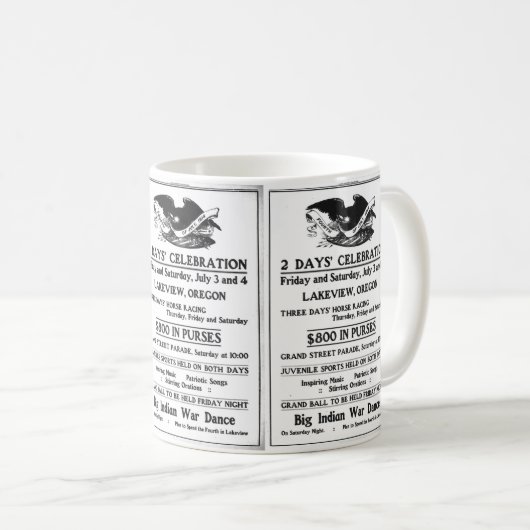 Vierde dag van onafhankelijkheid juli koffiemok (Voorkant rechts)