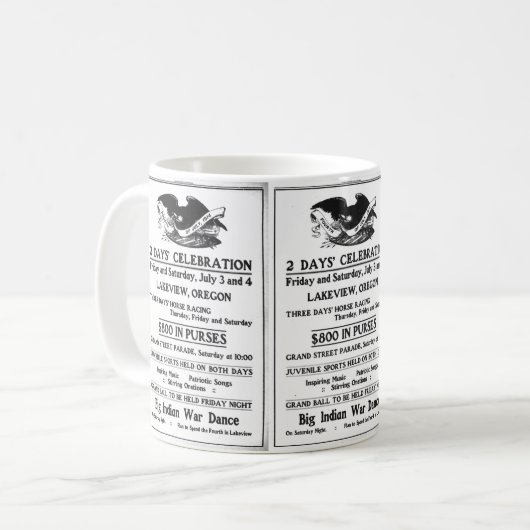 Vierde dag van onafhankelijkheid juli koffiemok (Voorkant links)