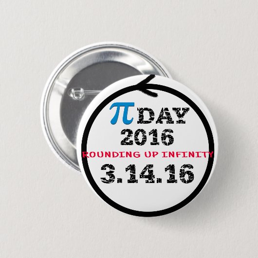 Vierde dag vieren ronde button 5,7 cm (Voorkant /achterkant)