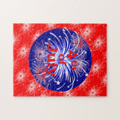 Vierde dag vuurwerk juli legpuzzel (Horizontaal)