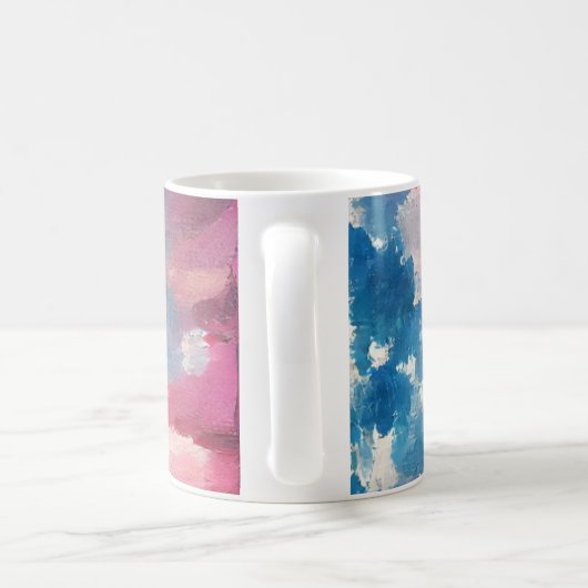 Vierde de Amerikaanse vlag houdt van digitale abst Koffiemok (Handvat)