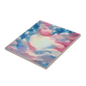 Vierde de Amerikaanse vlag houdt van digitale abst Tegeltje (Zijkant)