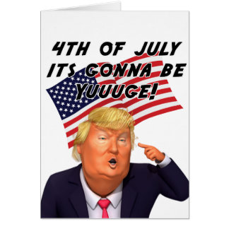 Vierde editie juli Funny Wenskaart Merica