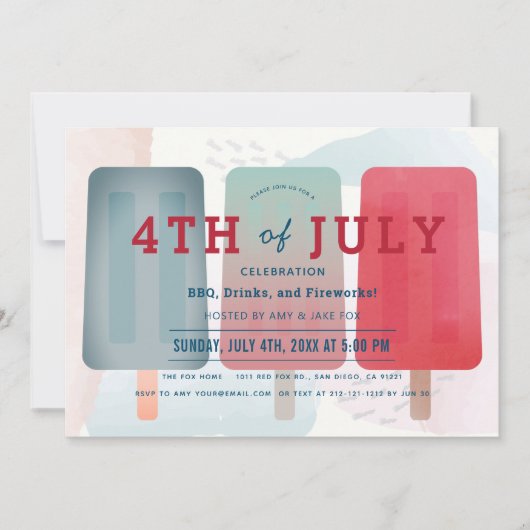 Vierde editie van de Partij van juli Kaart (Voorkant)