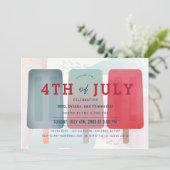 Vierde editie van de Partij van juli Kaart (Staand voorkant)