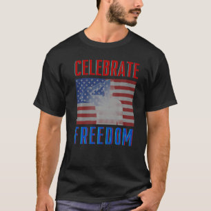 Vierde editie van juli 2010 over patriottische Man T-shirt