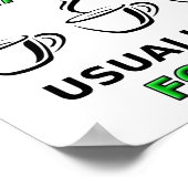 Vierde Eerste Beker Funny Poster (Hoek)