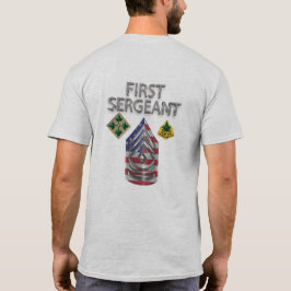 Vierde eerste sergeant infanteriedivisie t-shirt
