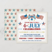 Vierde feestdag juli kaart (Voorkant / Achterkant)