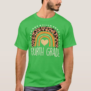 Vierde graad 4e regenboog eerste dag van de school t-shirt