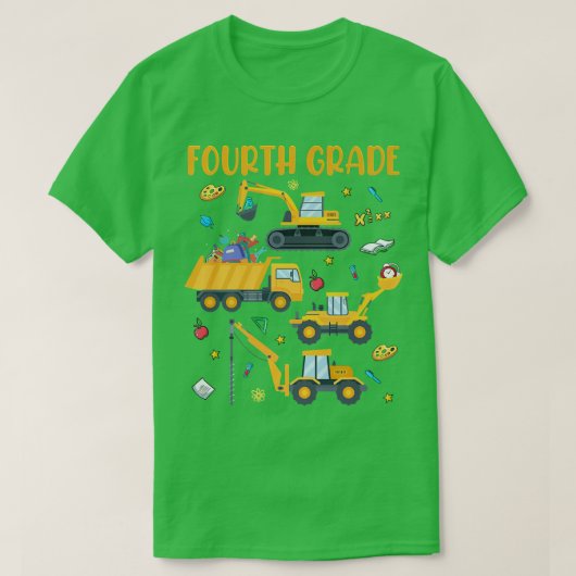 Vierde graad 4e vrachtwagenbouw t-shirt (Design voorkant)