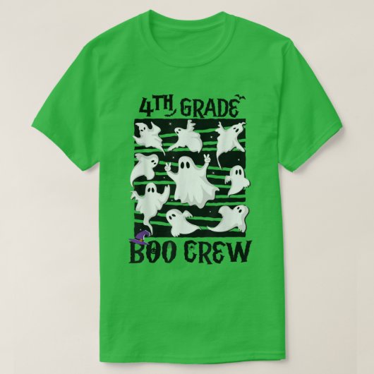 Vierde graad Boo-bemanning Leerlerarenteam Spooky  T-shirt (Design voorkant)