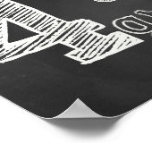 Vierde graad — bord van het krijtbord poster (Hoek)