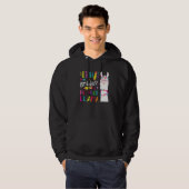 Vierde graad Geen Prob Llama leraar eerste dag Hoodie (Voorkant volledig)