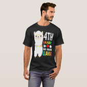 Vierde graad Geen Prob Llama leraar eerste dag T-shirt (Voorkant volledig)