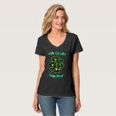 Vierde graad leraar Funny St Patrick's Day T-shirt (Voorkant volledig)