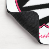 Vierde graad leraar Zebra print Apple Muismat (Hoek)