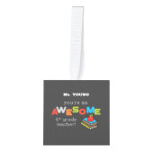 Vierde graad onderwijslerarenappreciatiedag, Gewel Decoratie (Voorkant)