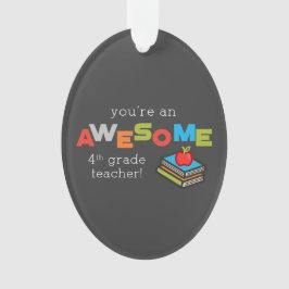 Vierde graad onderwijslerarenappreciatiedag, Gewel Ornament