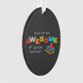 Vierde graad onderwijslerarenappreciatiedag, Gewel Ornament (voorkant)