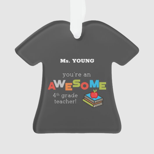 Vierde graad onderwijslerarenappreciatiedag, Gewel Ornament (voorkant)